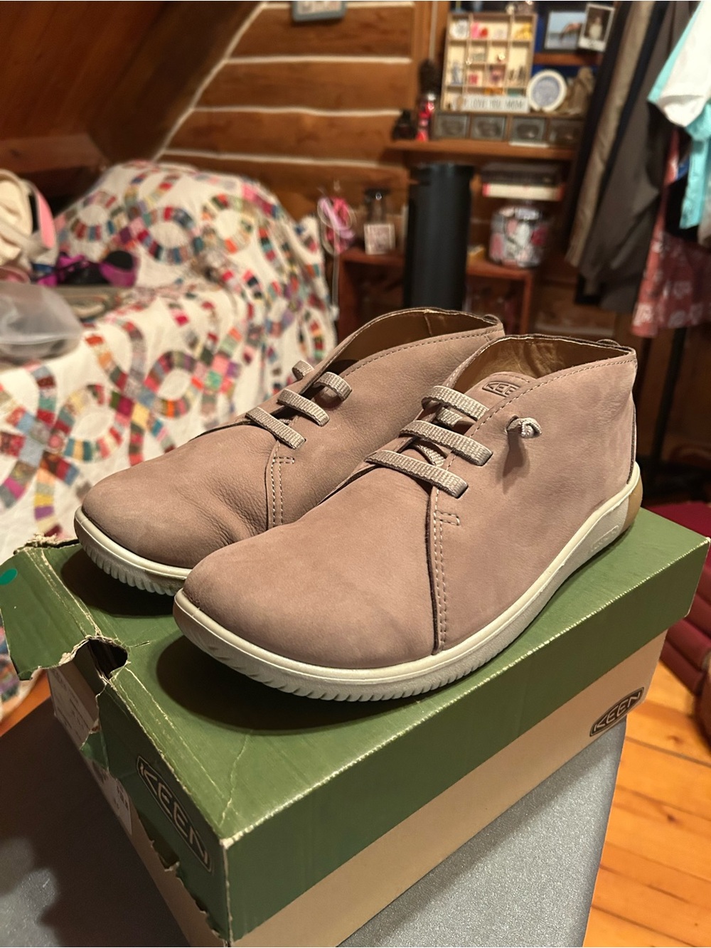 KEEN Men's Casual Chukka Shoes in Taupe